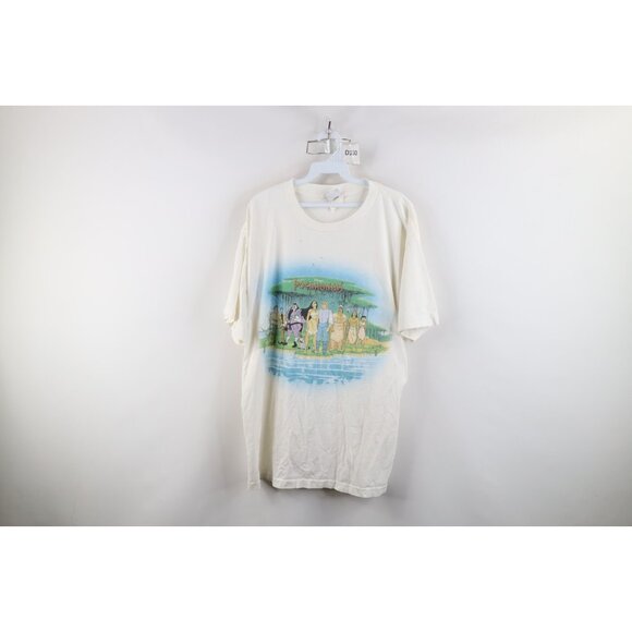 Disney Other - Vintage 90s Disney Pocahontas Mens XL Distressed Spell Out Short Sleeve T-Shirt